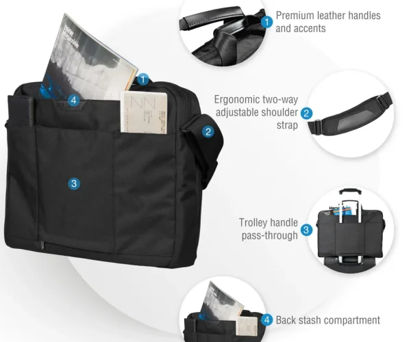EVERKI EKB417BK18 LUNAR fits up to18.4'' NOTEBOOK BRIEFCASE BAG