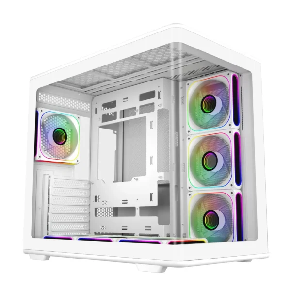 Cooler Master Elite 600 ATX Mid-Tower; Tempered Glass Side Panel; up to 360mm radiators;USB 3.2 Gen 2 Type-C; White