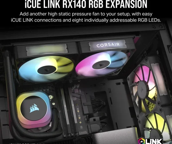Corsair RX Series; iCUE LINK RX140; 140mm Fan; Single Pack.