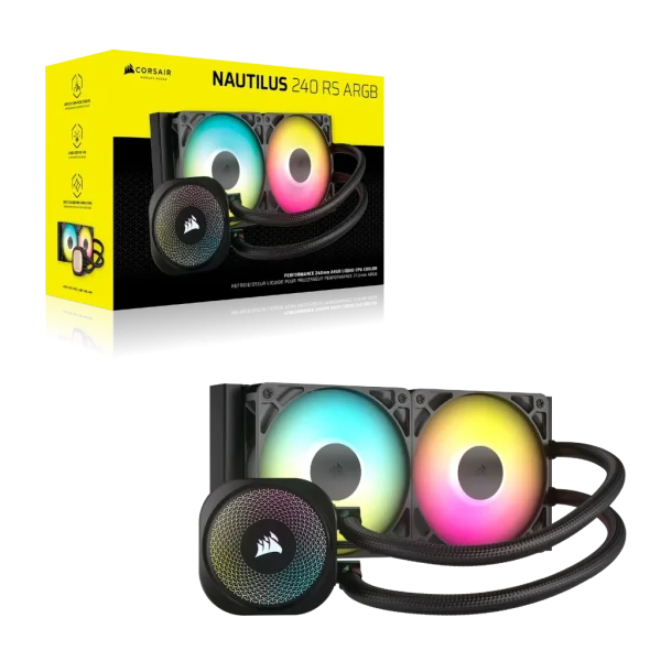 Corsair NAUTILUS 240 ARGB; 240mm Radiator; Liquid CPU Cooler;Intel® LGA 1851/1700; AMD® AM5/AM4