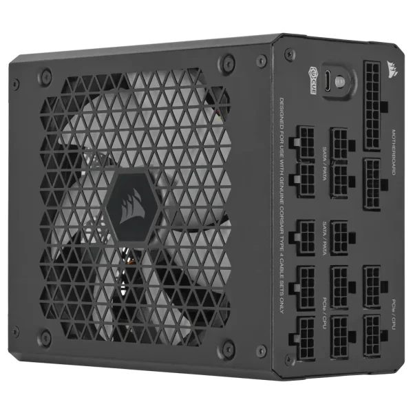 Corsair HX1000i — 1000 Watt 80 PLUS® Platinum; 10yr Warranty;ATX(1);EPS (3);PCI-E (4);4-Pin Peripheral (8);SATA (8);12VHPWR (1)