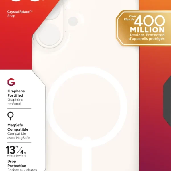 ZAGG Cases Crystal Palace Snap Apple iP16 Plus  Clear