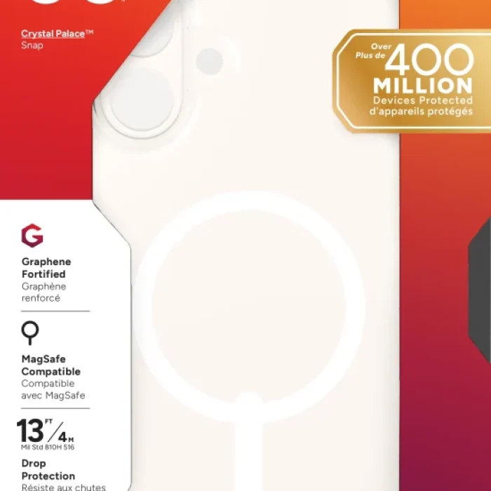ZAGG Cases Crystal Palace Snap Apple iP16 Plus  Clear