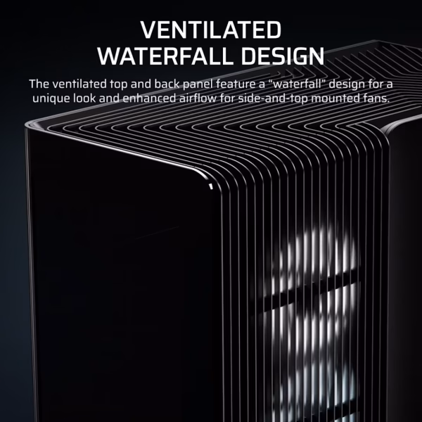FRAME 4500X LX-R RGB LINK Panoramic Glass Mid-Tower PC Case; 3x RGB Fans Inclided; 4x 2.5'' ; 2x 3.5''; Black