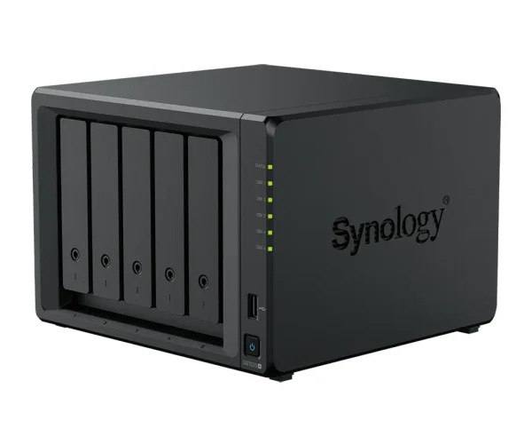Synology DS1525+ 5 Bay NAS (Espandable to 15 bay) AMD Ryzen V1500B 4C CPU 8 GB DDR4 ECC SODIMM (2 DIMM Slots)