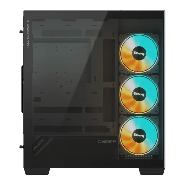 Gigabyte C500 Panoramic Stealth ATX Chassis; 1x 3.5'' | 2x 2.5'' Drive Bays; 360mm Radiator compatible; 4x 120mm ARGB fan incl;