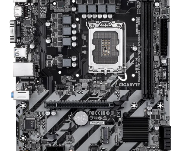 GIGABYTE Intel® H810 Chipset for LGA 1851; 2x DDR5; 1x M2; HDMI 1x VGA; mATX