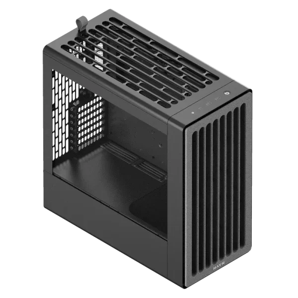 Aerocool HAVN BF 360 Flow Black EATX case - Adjustable GPU Bracket - Supports up to 7 fans (2x180; 1x140mm incl) - 2x 3.5'' or 4