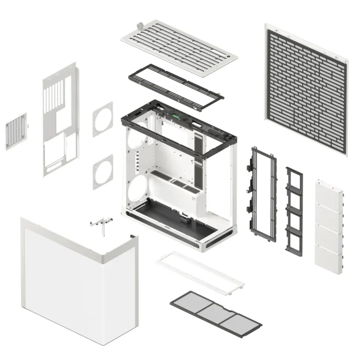 Aerocool HAVN HS 420 Base Edition White EATX case - Supports up to 11 fans (0 incl) - 4x 3.5'' or 8x 2.5'' - 420mm Radiator.