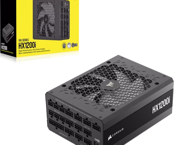 Corsair HX Series™ HX1200i — 1200 Watt 80 PLUS® Platinum Certified Fully Modular PSU; ATX 3.1; PCIe 5.1 10yr Warranty