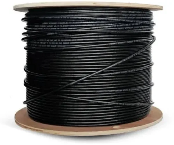 CAT5E SOLID 500M STP UV BLACK / OUTDOOR SHIELDED