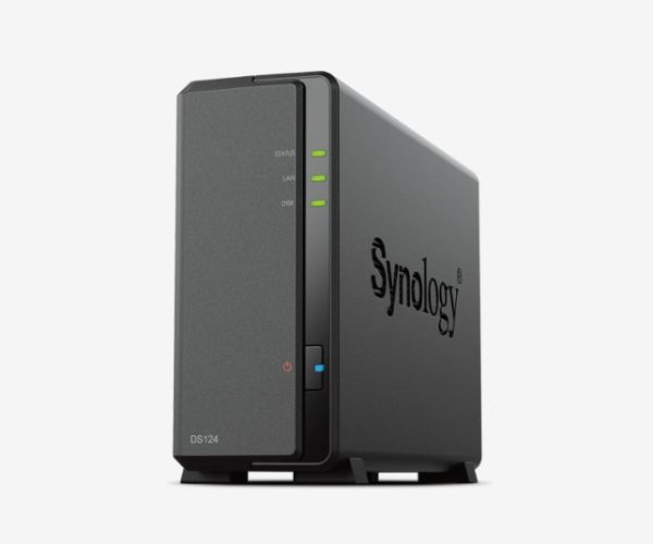 DiskStation 1 Bay NAS; Realtek RTD1619B; 4-core 1.7 GHz; 1 GB DDR4 non-ECC; RAM not upgradeable
