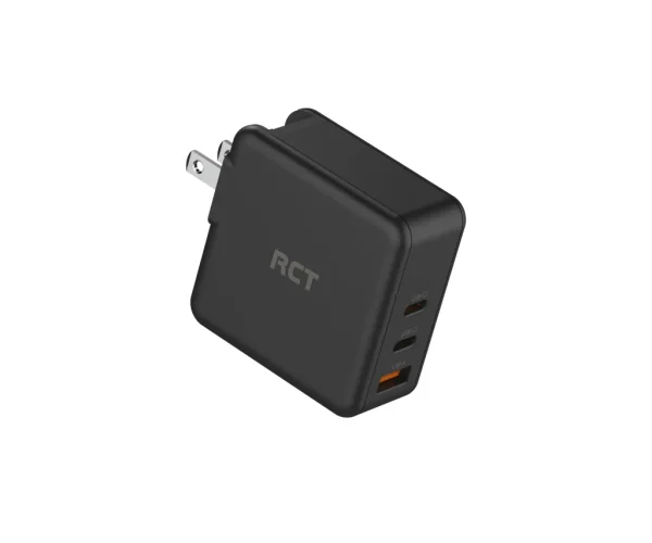 RCT 65W GaN fast charging travel kit - Travel adapter + (EU+UK+SA) Plug and cable