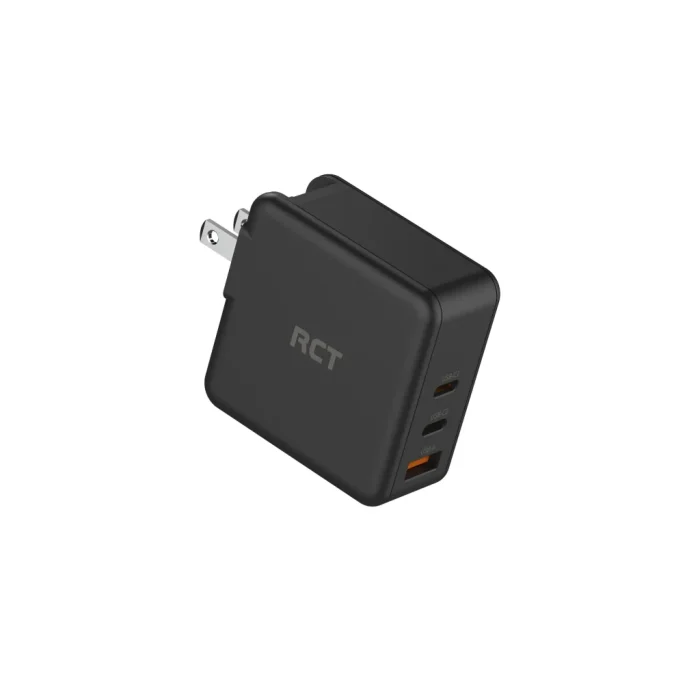 RCT 65W GaN fast charging travel kit - Travel adapter + (EU+UK+SA) Plug and cable