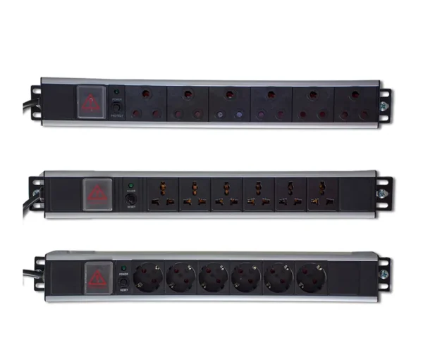 RCT RSA 6 way 16A 19' rack mount ZA Plug.