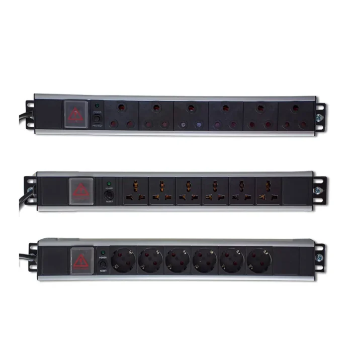 RCT RSA 6 way 16A 19' rack mount ZA Plug.