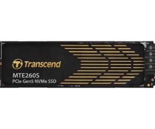 TRANSCEND 4TB MTE260S PCI-E GEN 5X4 M.2 NVMe 2280 SSD 3D NAND -14500 MB/s Read 13500 MB/s Write- Graphen Heat Spreader -3000TBW