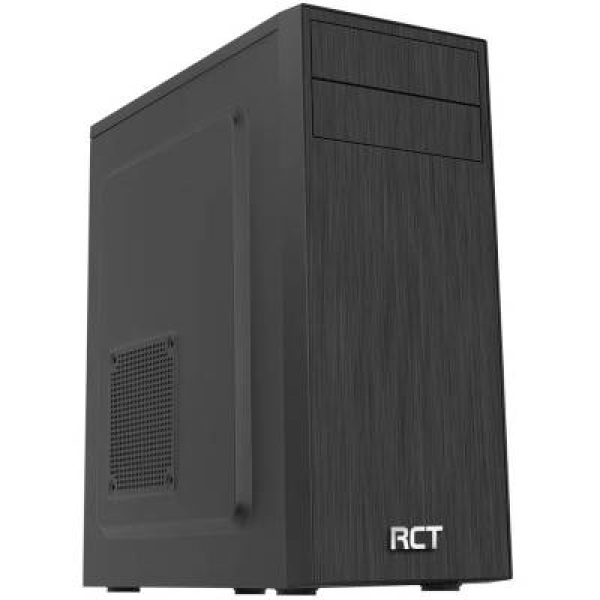 RCT Mid ATX Case with DVD drive slot - Black + 550W; 1x Fan. Up to 1 x 5.25” ODD; 3 x 3.5” HDDs (2 x 3.5”/2.5?) or 4 x 2.5” SSD