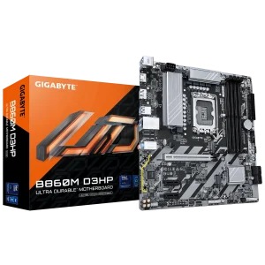 GIGABYTE Intel® B860 Chipset for LGA 1851; 4x DDR5; 2x M2; HDMI/DP; mATX.