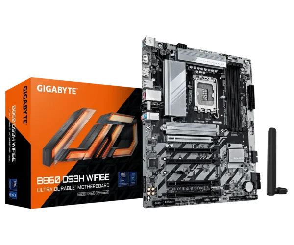 GIGABYTE Intel® B860 Chipset for LGA 1851; 4x DDR5; 2x M2; HDMI/DP ; ATX.