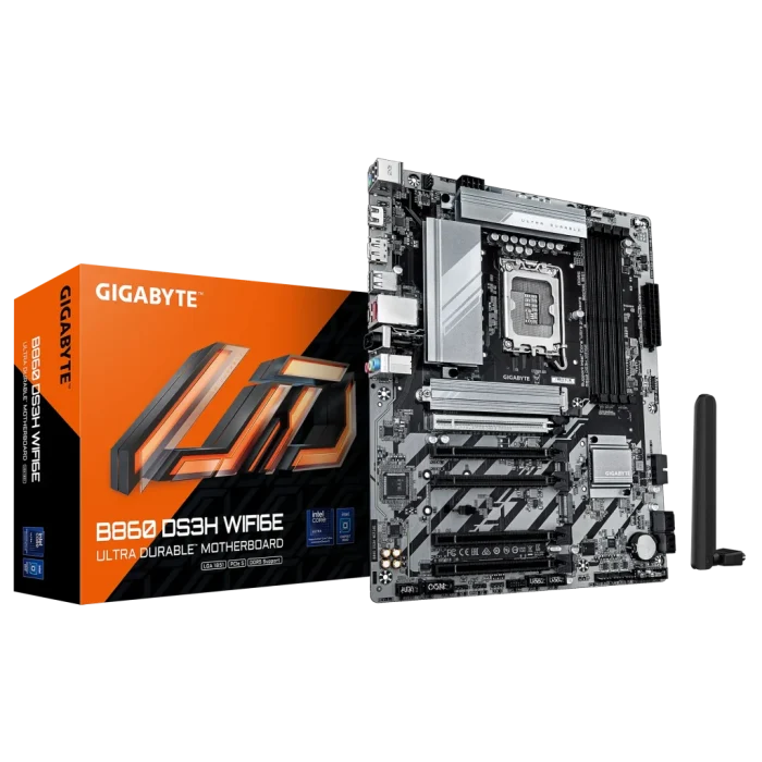 GIGABYTE Intel® B860 Chipset for LGA 1851; 4x DDR5; 2x M2; HDMI/DP ; ATX.