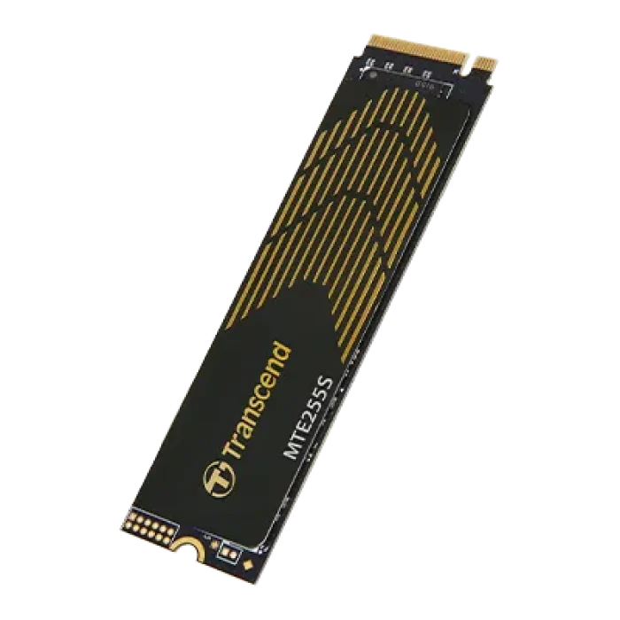 TRANSCEND 2TB MTE255S PCI-E GEN 4X4 M.2 NVMe 2280 SSD 3D NAND -7400 MB/s Read 6500 MB/s Write- Graphen Heat Spreader -1200TBW