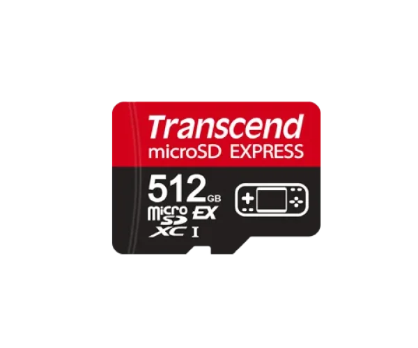 TRANSCEND 512 GB microSD Express Card; PCIe Gen 3 Read up to 900MB/S Write up to 780 MB/s UHS-I U3 V30 A1