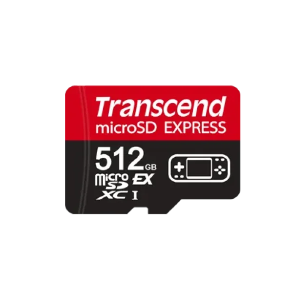 TRANSCEND 512 GB microSD Express Card; PCIe Gen 3 Read up to 900MB/S Write up to 780 MB/s UHS-I U3 V30 A1