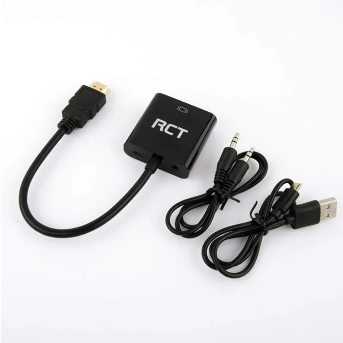 RCT HDMI to VGA (M to F) adapter with audio