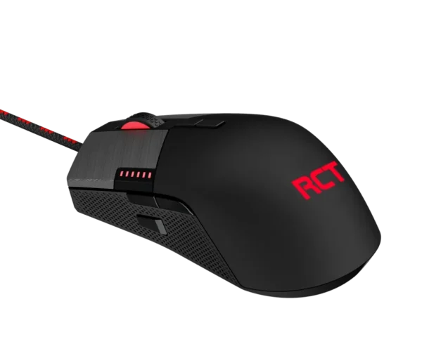 RCT HyperGlyde Gaming Mouse; 16000DPI switchable; 8 Programmable buttons; Interchangeable weights; Omron Mechanical Switches.