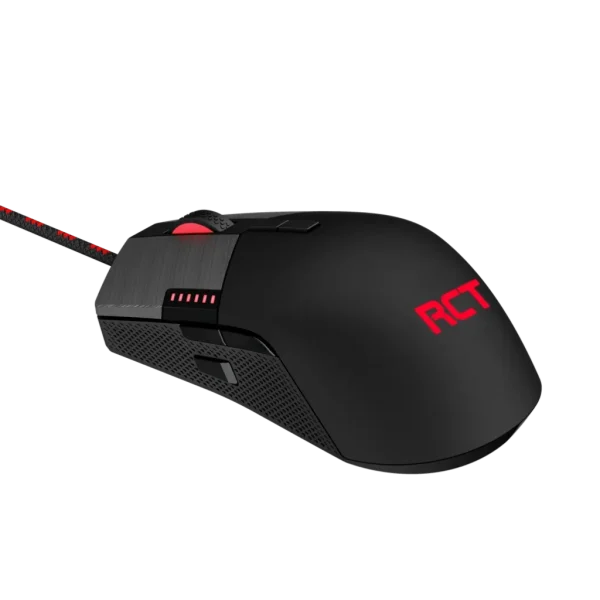 RCT HyperGlyde Gaming Mouse; 16000DPI switchable; 8 Programmable buttons; Interchangeable weights; Omron Mechanical Switches.