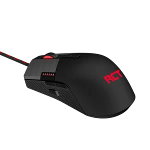 RCT HyperGlyde Gaming Mouse; 16000DPI switchable; 8 Programmable buttons; Interchangeable weights; Omron Mechanical Switches.