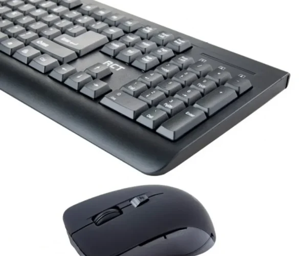 RCT Wireless Keyboard & Mouse Combo | 104-key | 6-button Optical Mouse; 800-1600 DPI | 2.4GHz nano receiver