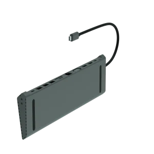 RCT 13-in-1 USB type C dock with MST function;1 HDMI; 1 DP; 1 VGA; 3 USB 3.0; 1 RJ45; PD; 3.5mm audio & mic; SD/TF3.0 reader