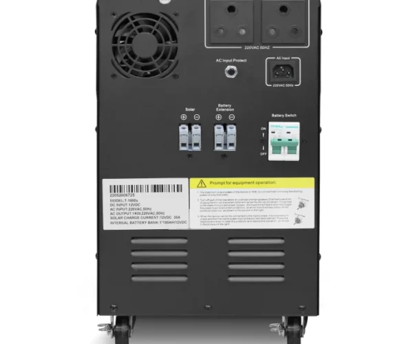 RCT 1KVA/1000W LINE INTERACTIVE UPS INVERTER TROLLEY - 1 X 100AH GEL BATTERY (Warranty Electronics- 1 year; Battery 6 Month)