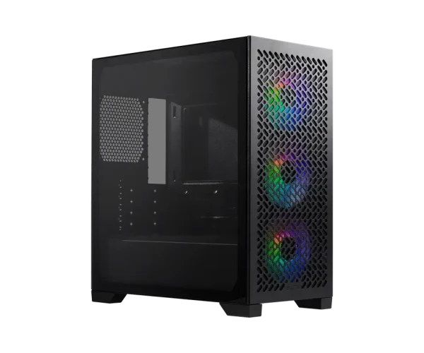 Cooler Master Case Masterbox 302 + PSU MPW-6001-ACBW-BE1; Tempered Glass Side Panel; preinstalled 3 x 120mm fans; Black