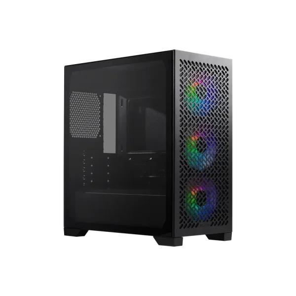 Cooler Master Case Masterbox 302 + PSU MPW-6001-ACBW-BE1; Tempered Glass Side Panel; preinstalled 3 x 120mm fans; Black