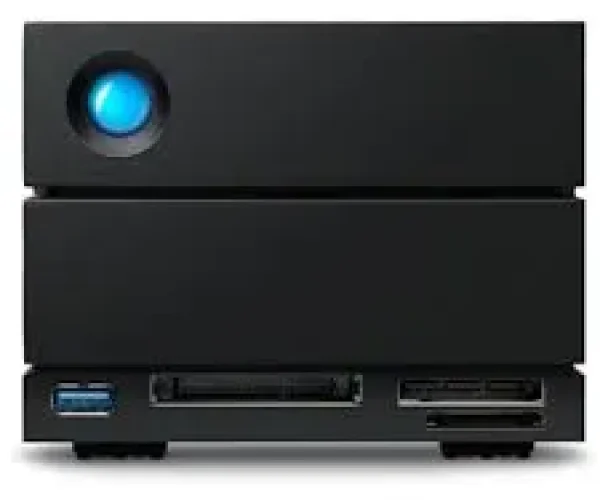 Seagate LaCie STLG16000400 2big Dock Thunderbolt 3; 16TB; Dual Thunderbolt 3 & DP ports for 2x4K or 1x 8K diplays; RAID; USB3.2;