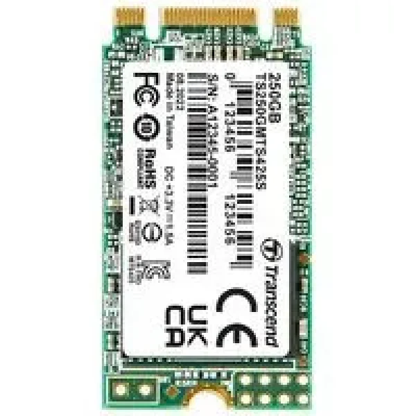 TRANSCEND 1 TB MTS425S M.2 SATA 3 2242 SSD 3D NAND - CACHELESS
