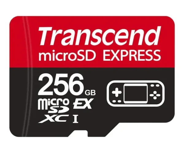 TRANSCEND 256 GB microSD Express Card; PCIe Gen 3 Read up to 900MB/S Write up to 780 MB/s UHS-I U3 V30 A1