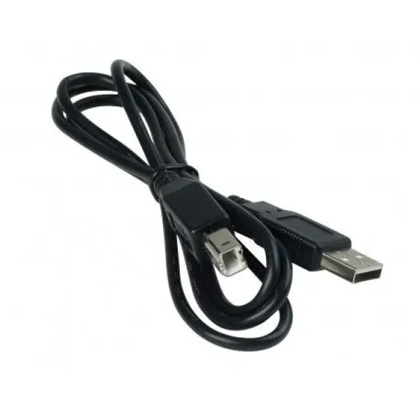 USB printer cable A Male + B M; Black / blue; 1.8m