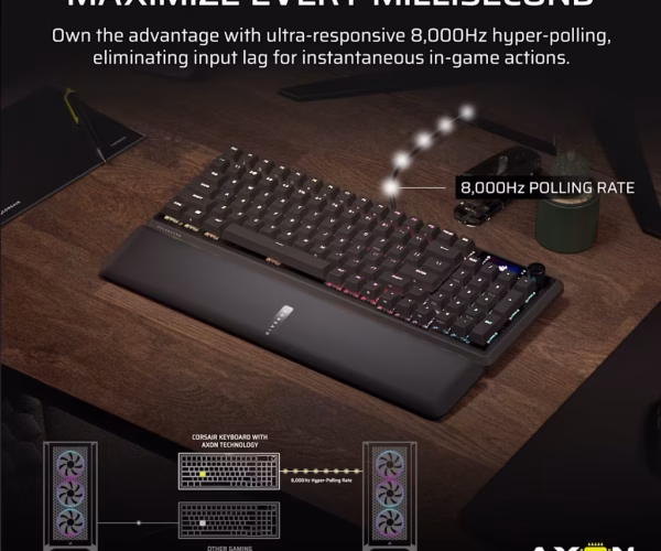 Corsair VANGUARD  96% Gaming Keyboard - MLX Fusion tactile switches - Black.