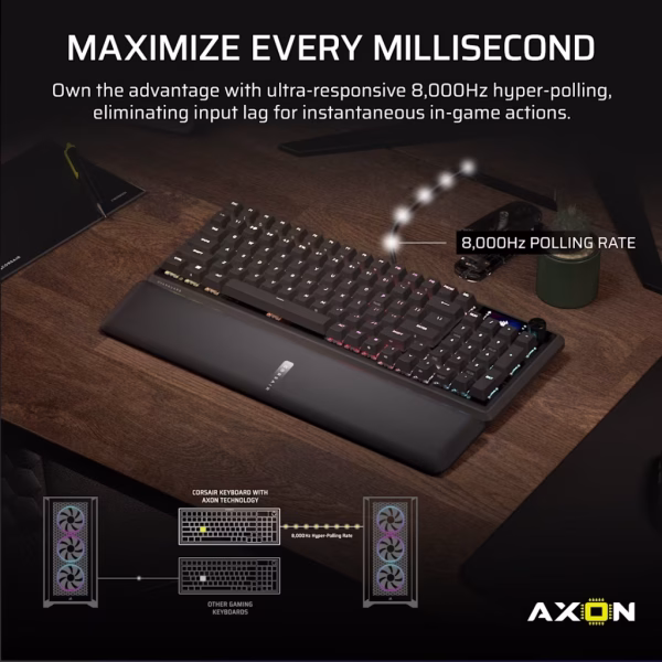 Corsair VANGUARD  96% Gaming Keyboard - MLX Fusion tactile switches - Black.