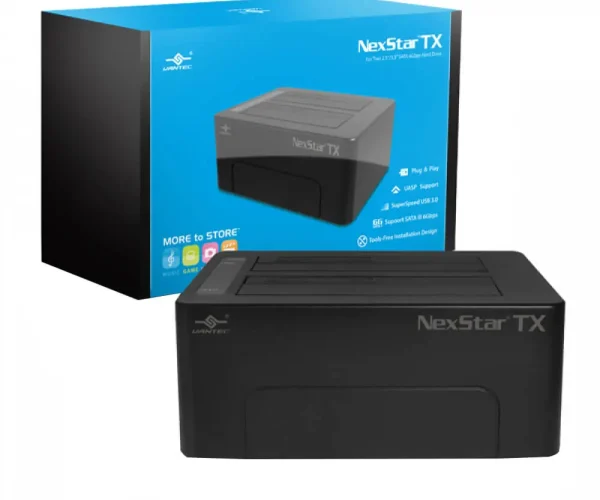 Vantec 3.5-inch USB 3.0 Hard Drive Dock for  2X  2.5''/3.5'' SATA 6 Gbps Hard Drive