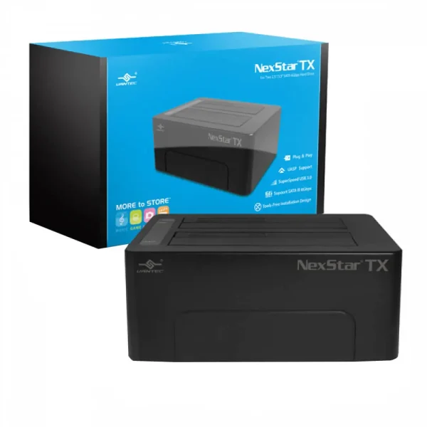 Vantec 3.5-inch USB 3.0 Hard Drive Dock for  2X  2.5''/3.5'' SATA 6 Gbps Hard Drive