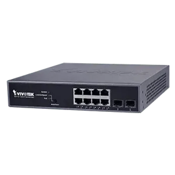VIVOTEK Managed Websmart 8x Gigabit PoE  2x SFP; 130W