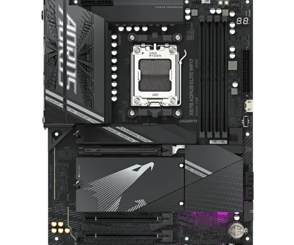 GIGABYTE Aorus AMD X870 Chipset for AMD AM5; 4x DDR5; 4x M2; 2x HDMI (1x Front)/2 x USB4® USB Type-C®; ATX.