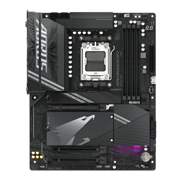 GIGABYTE Aorus AMD X870 Chipset for AMD AM5; 4x DDR5; 4x M2; 2x HDMI (1x Front)/2 x USB4® USB Type-C®; ATX.