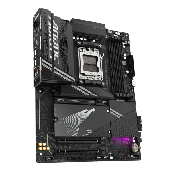 GIGABYTE Aorus AMD X870 Chipset for AMD AM5; 4x DDR5; 4x M2; 2x HDMI (1x Front)/2 x USB4® USB Type-C®; ATX.