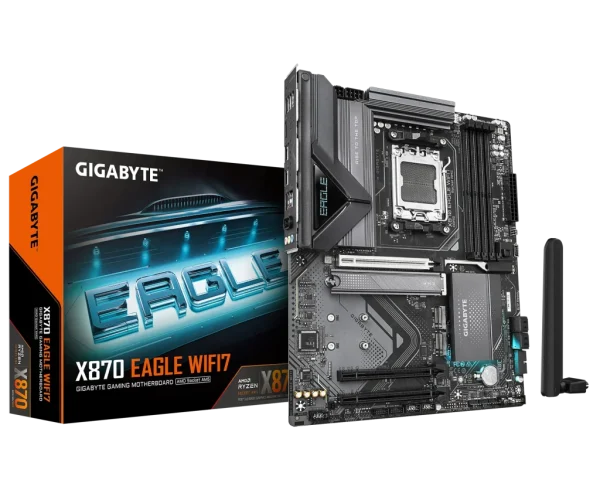 GIGABYTE AMD X870 Chipset for AMD AM5; 4x DDR5; 3x M2; HDMI/2 x USB4® USB Type-C®; ATX.
